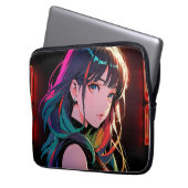 煌霞の少女【Radiant Haze Girl】  ラップトップスリーブ (正面左)