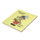 煙および夕食のTシャツおよびギフト タイル (側面)