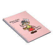 煙および夕食のTシャツおよびギフト ノートブック (右側)