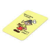 煙および夕食のTシャツおよびギフト マグネット (左側)