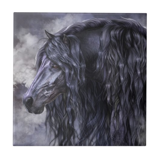 煙および黒檀の芸術のタイル タイル (正面)