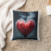 煙お洒落枕のハート – ドリーミー心地よい クッション (ブランケット)