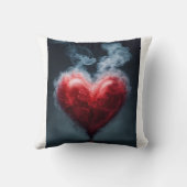 煙お洒落枕のハート – ドリーミー心地よい クッション (裏面)