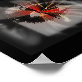 煙が入るプリント ポスター (角)