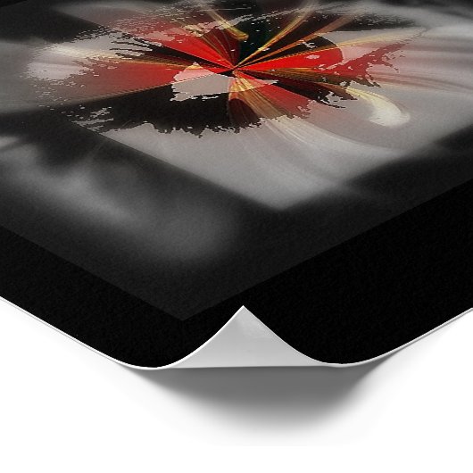 煙が入るプリント ポスター (角)