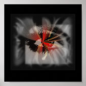 煙が入るプリント ポスター (正面)