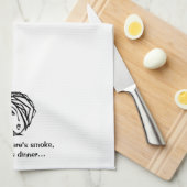 「煙が立っている所で、夕食がある…」 Diva キッチンタオル (四つ折り)