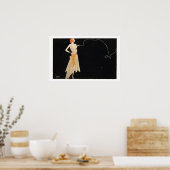 煙が立つ場所に火のポスターがある ポスター (キッチン)