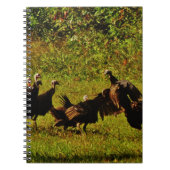 煙たい山々で野生の七面鳥と戦う ノートブック (正面)