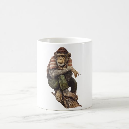 煙と寒さ コーヒーマグカップ (中央)