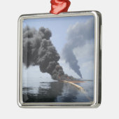 煙と火の暗雲が現れる3 メタルオーナメント (左)