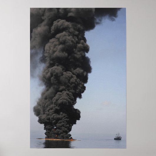 煙と火の雲が出る ポスター (正面)