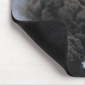 煙と火の雲が出る マウスパッド (コーナー)