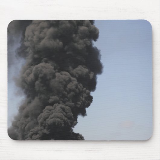 煙と火の雲が出る マウスパッド (正面)