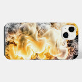 煙と火災iPhoneケース iPhoneケース (裏面横)