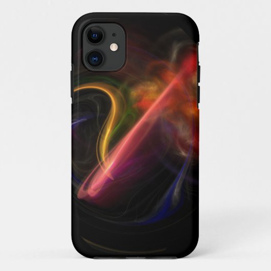 煙と炎の抽象芸術アートiPhone 5ケース Case-Mate iPhoneケース (裏面)