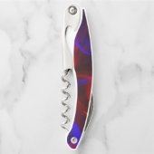 煙と炎コルクスクリュボトルオープナー ソムリエナイフ (正面)