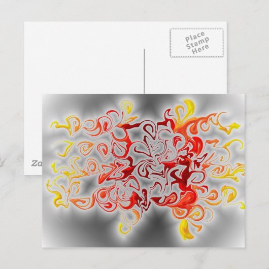 煙と炎 ポストカード (正面/裏面)