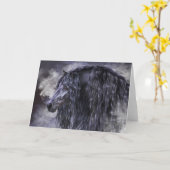 煙と黒檀グリーティングカード カード (黄色い花)