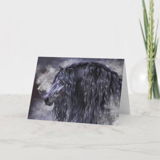 煙と黒檀グリーティングカード カード (正面)