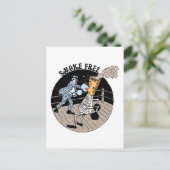 煙なし。キックお尻! ポストカード (スタンド正面)