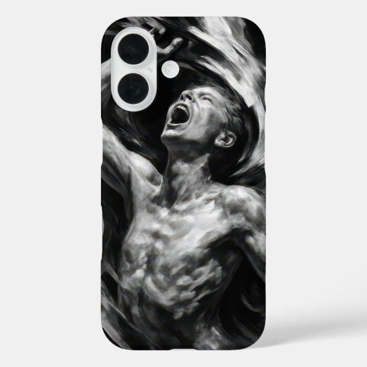 煙に包まれる苦しむ男 Case-Mate iPhoneケース (裏面)