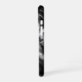 煙に包まれる苦しむ男 iPhone 16ケース (左側面)