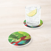 煙のアブサンのバー コースター (側面)