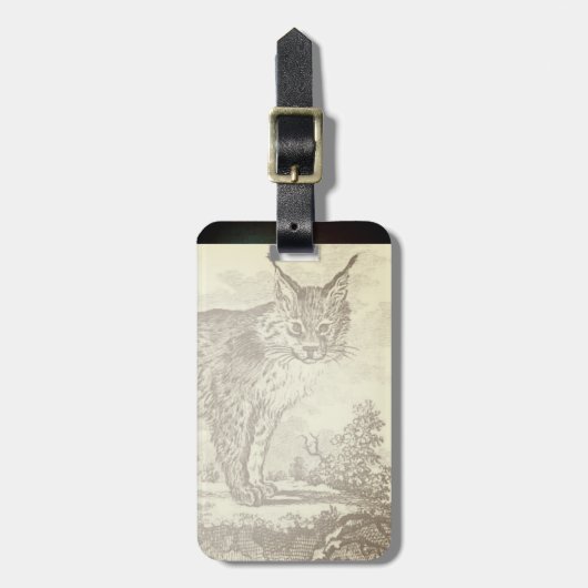 煙のオオヤマネコ ラゲッジタグ (正面縦)