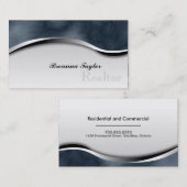 煙のシマウマのプリントの不動産仲介業者の不動産業者カード 名刺 (正面/裏面)