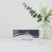 煙のシマウマのプリントの不動産仲介業者の不動産業者カード 名刺 (スタンド正面)