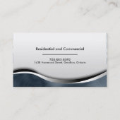 煙のシマウマのプリントの不動産仲介業者の不動産業者カード 名刺 (裏面)