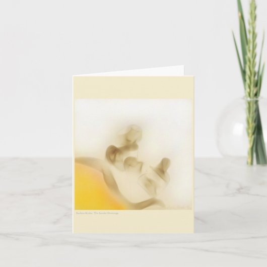 煙のスケッチ、Rockne Krebs 1973年(メッセージカード) カード (正面)