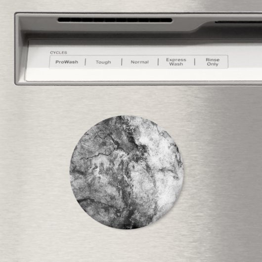 煙のストリーク白黒大理石の仕上げ マグネット (インサイチュ (食洗機))