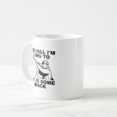 煙の中でおもしろマグカップ コーヒーマグカップ (正面左)