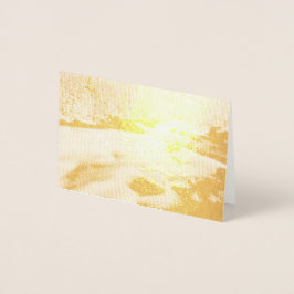 煙の中の雪の流れ 箔カード