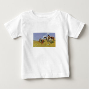 煙の信号~フレデリックレミントン ベビーTシャツ