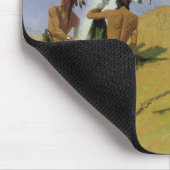 煙の信号～フレデリックレミントン マウスパッド (コーナー)