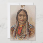 煙の信号：ラコタインディアンチーフシッティングブル シーズンカード (正面)