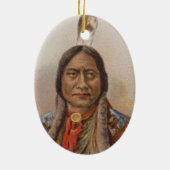 煙の信号：ラコタインディアンチーフシッティングブル セラミックオーナメント (裏面)