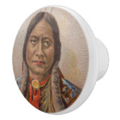 煙の信号：ラコタインディアンチーフシッティングブル セラミックノブ (右)