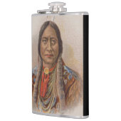 煙の信号：ラコタインディアンチーフシッティングブル フラスク (左)