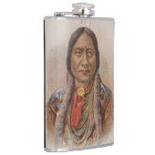 煙の信号：ラコタインディアンチーフシッティングブル フラスク (右)