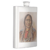 煙の信号：ラコタインディアンチーフシッティングブル フラスク (右)