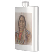 煙の信号：ラコタインディアンチーフシッティングブル フラスク (左)