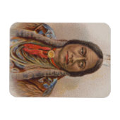 煙の信号:ラコタインディアンチーフシッティングブル マグネット (横)