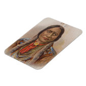 煙の信号:ラコタインディアンチーフシッティングブル マグネット (左側)