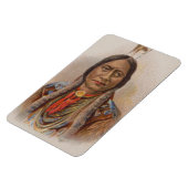 煙の信号：ラコタインディアンチーフシッティングブル マグネット (左側)