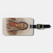 煙の信号：ラコタインディアンチーフシッティングブル ラゲッジタグ (正面横)