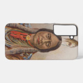 煙の信号：ラコタインディアンチーフシッティングブル SAMSUNG GALAXYケース (裏面横)